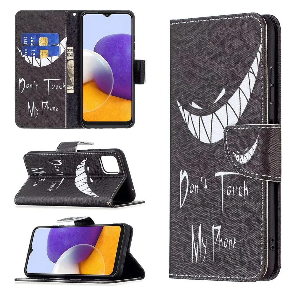 König Design Hülle Handy Schutz für Samsung Galaxy A22 5G Case Cover Tasche Etuis Schwarz Neu (Samsung Galaxy A22 5G)
