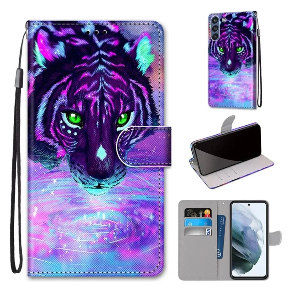 König Design Hülle Handy Schutz für Samsung Galaxy S21 FE Case Flip Cover Tasche Etui Bumper (Samsung Galaxy S21 FE)
