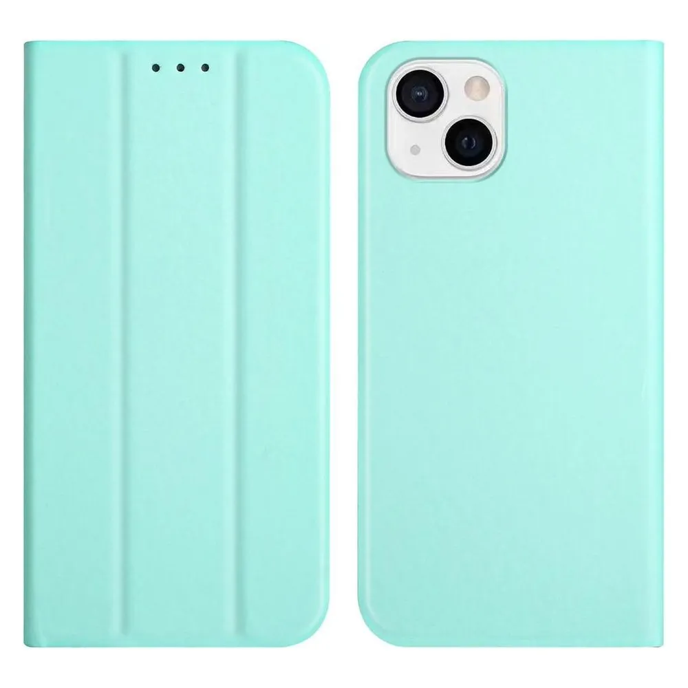 König Design Hülle Handy Schutz für Apple iPhone 13 Case Flip Cover Tasche Etuis Bumper Grün (Apple iPhone 13)