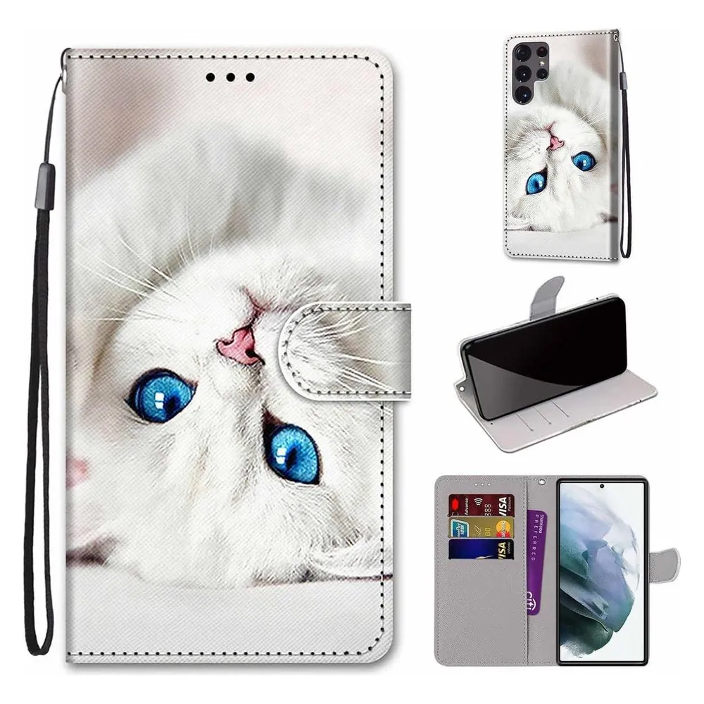 König Design Hülle Handy Schutz für Samsung Galaxy S22 Ultra 5G Case Flip Cover Tasche Etuis (Samsung Galaxy S22 Ultra 5G)