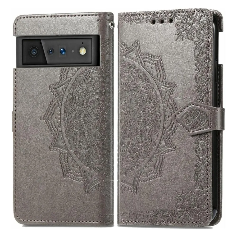 König Design Hülle Handy Schutz für Google Pixel 6 Pro Case Flip Cover Tasche Etuis Bumper (Google Pixel 6 Pro)