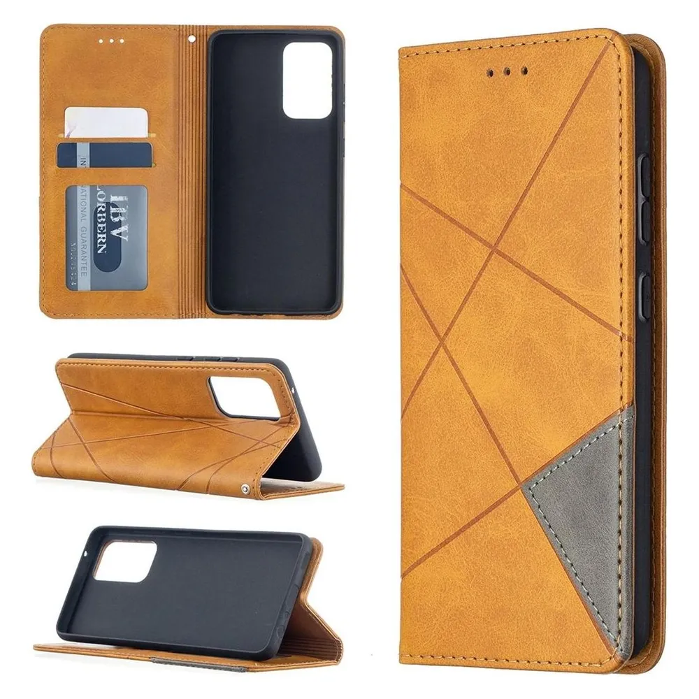 König Design Hülle Handy Schutz für Samsung Galaxy A52 4G 5G A52s Case Cover Tasche Gelb Neu (Samsung Galaxy A52, Samsung Galaxy A52s 5G)