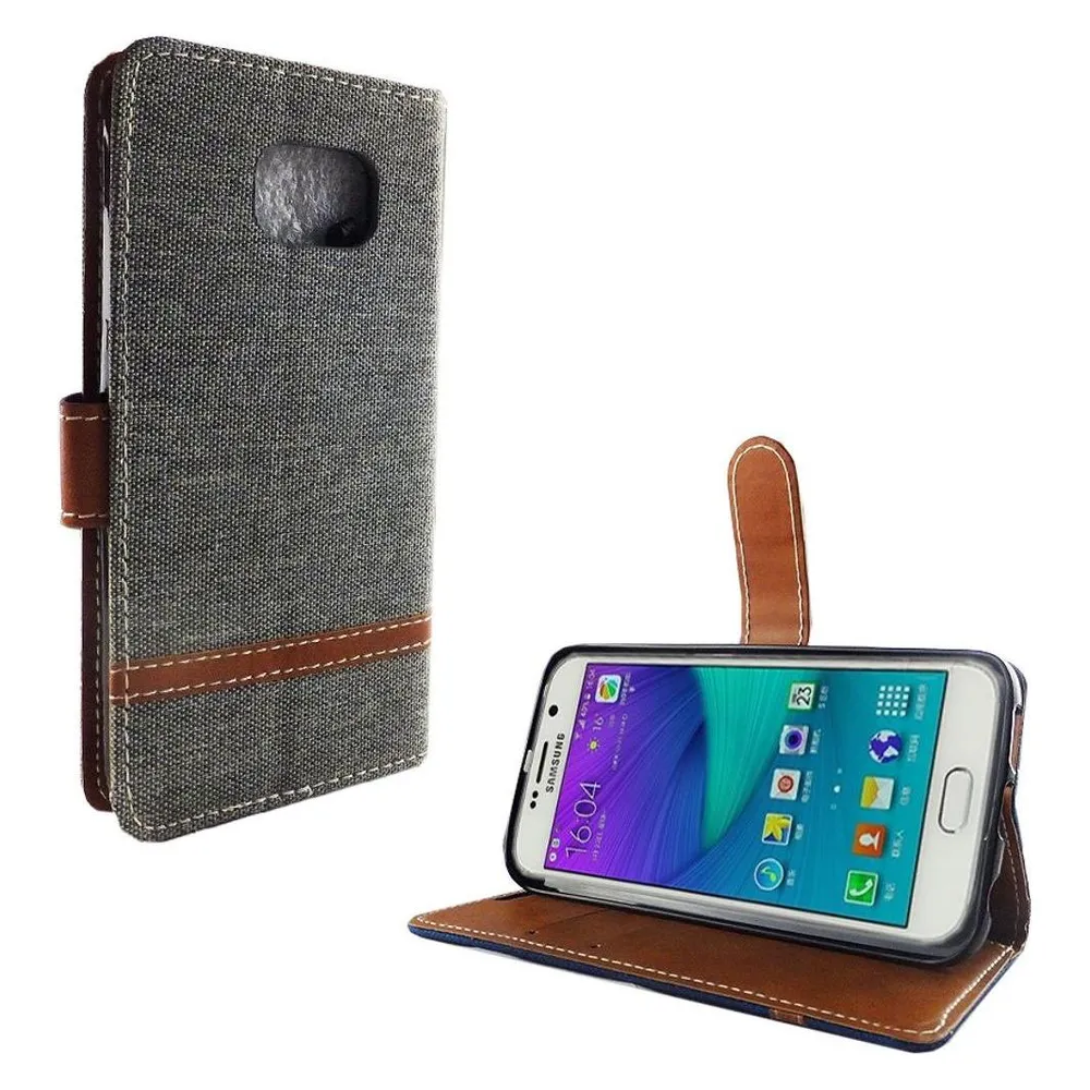 König Design Hülle Handy Schutz für Samsung Galaxy S6 Case Cover Tasche Wallet Etui Bumper (Samsung Galaxy S6)