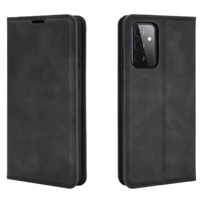 König Design Hülle Handy Schutz für Samsung Galaxy A72 5G Case Cover Tasche Etuis Schwarz Neu (Samsung Galaxy A72 5G)