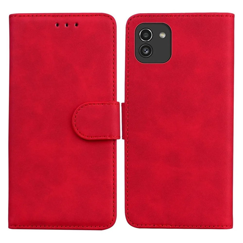 König Design Hülle Handy Schutz für Samsung Galaxy A03 Case Cover Tasche Etuis Bumper Wallet (Samsung Galaxy A03)