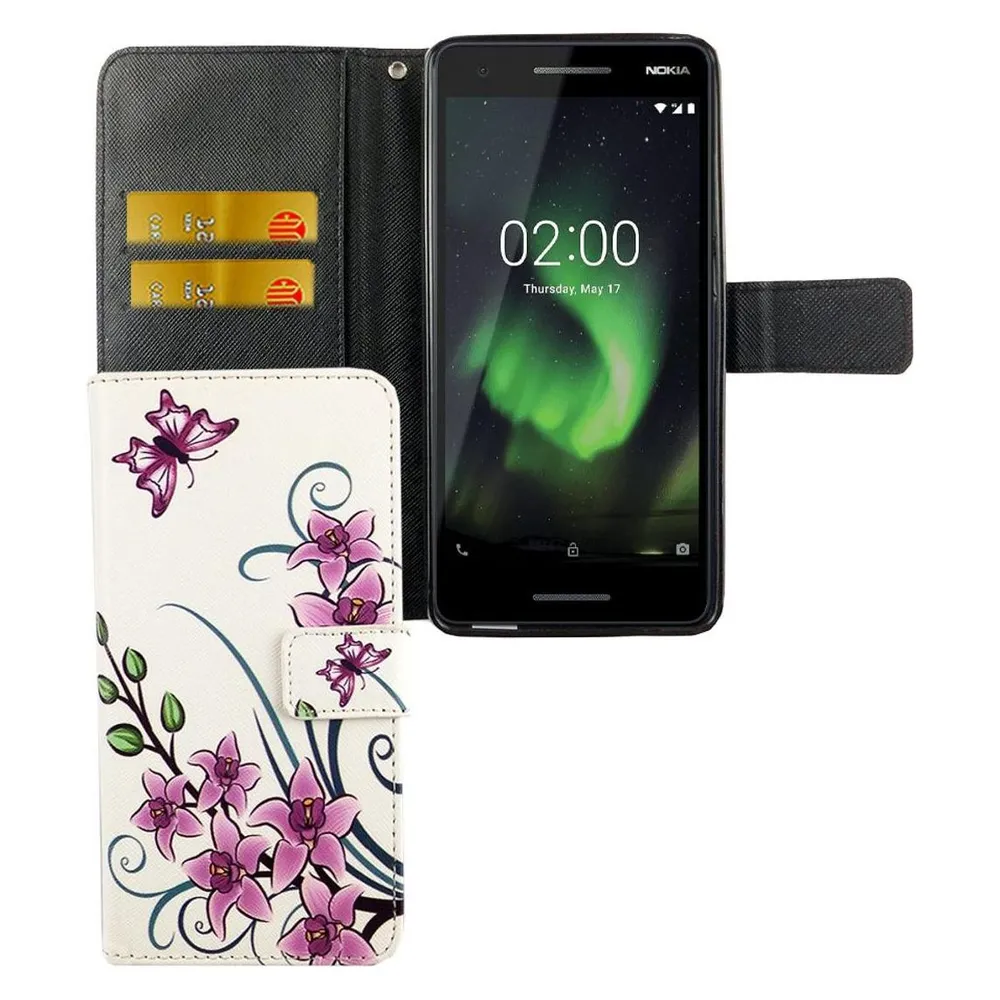 König Design Hülle Handy Schutz für Nokia 2.1 Case Cover Tasche Wallet Etui Handyhülle Bumper (Nokia 2.1)