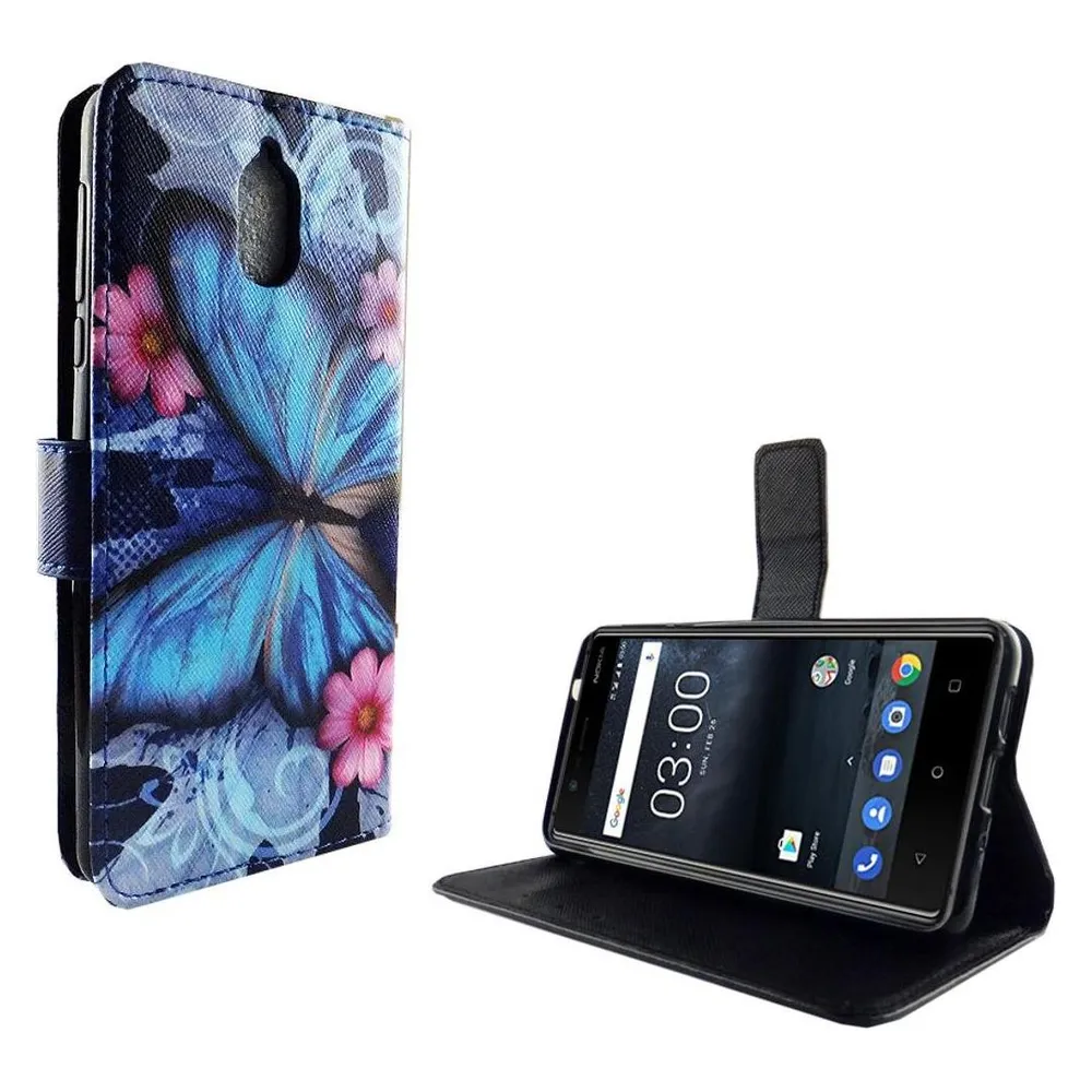 König Design Hülle Handy Schutz für Nokia 3.1 Case Cover Tasche Wallet Etui Handyhülle Bumper (Nokia 3.1)