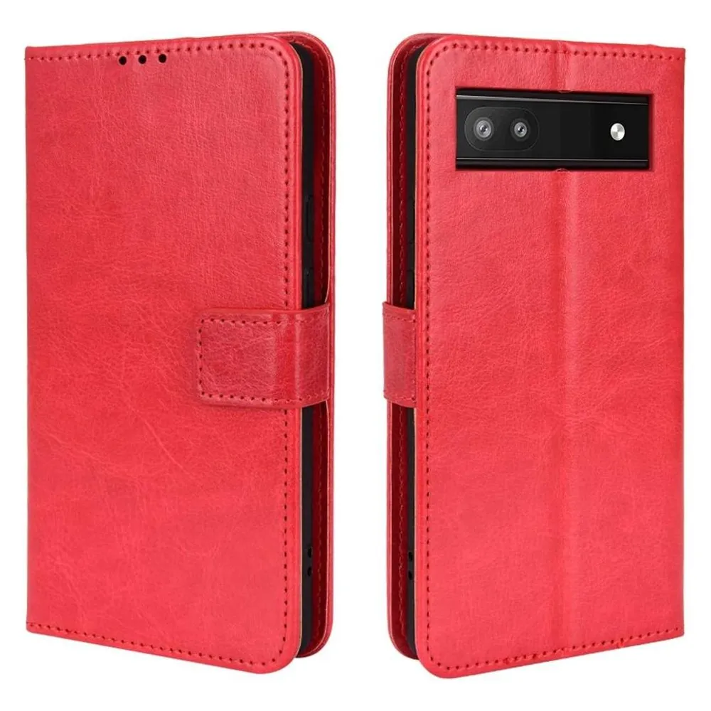 König Design Hülle Handy Schutz für Google Pixel 6a Case Cover Bumper Kartenfach Etuis Tasche (Google Pixel 6a)