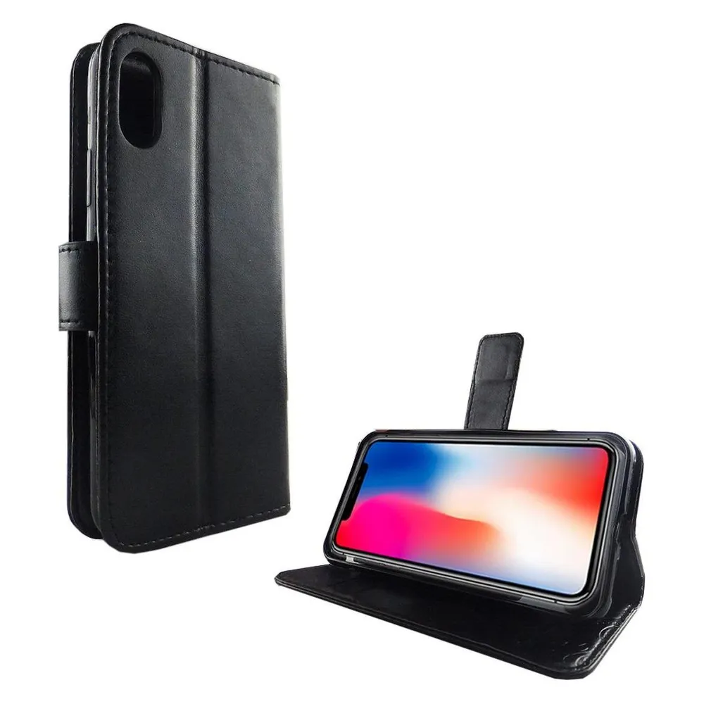 König Design Hülle Handy Schutz für Apple iPhone XS Case Cover Tasche Wallet Etui Handyhülle (Apple iPhone XS)
