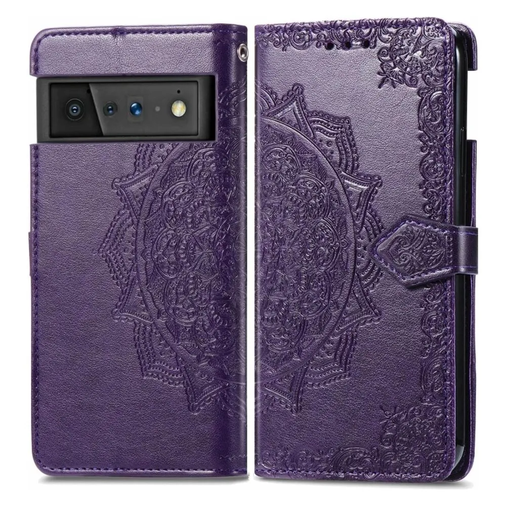 König Design Hülle Handy Schutz für Google Pixel 6 Pro Case Flip Cover Tasche Etuis Bumper (Google Pixel 6 Pro)