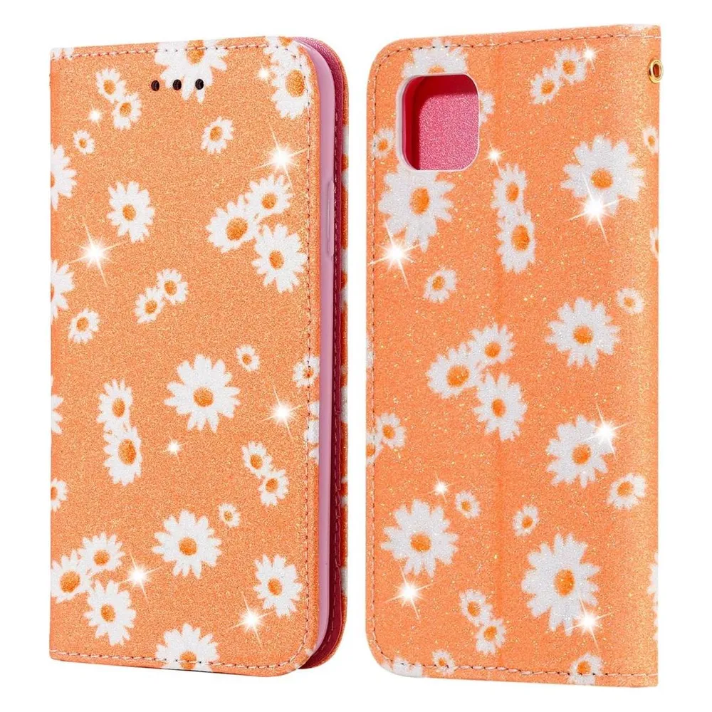 König Design Hülle Handy Schutz für Huawei Y5p Case Flip Cover Tasche Etuis Bumper Orange Neu