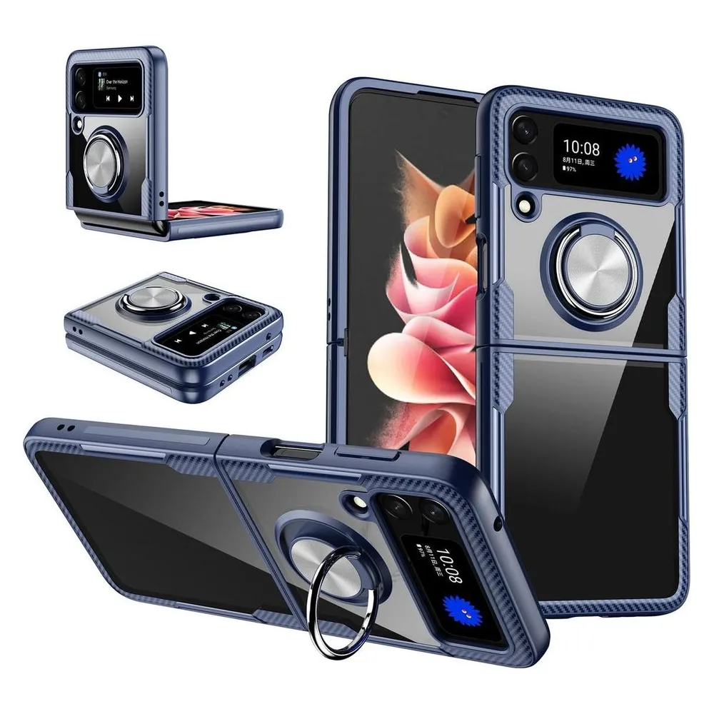 König Design Hülle Handy Schutz für Samsung Galaxy Z Flip3 Flip4 5G Case Cover Bumper Halter (Samsung Galaxy Z Flip3 5G)