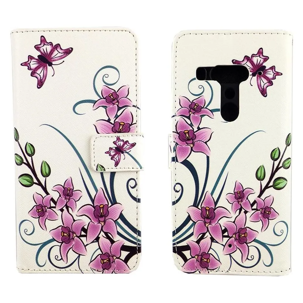 König Design Hülle Handy Schutz für HTC U12 Plus Case Cover Tasche Wallet Etui Handyhülle Neu (HTC U12+)