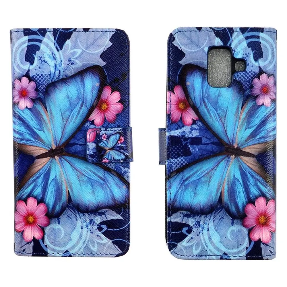 König Design Hülle Handy Schutz für Samsung Galaxy A6 (2018) Case Cover Tasche Wallet Etui (Samsung Galaxy A6 (2018))