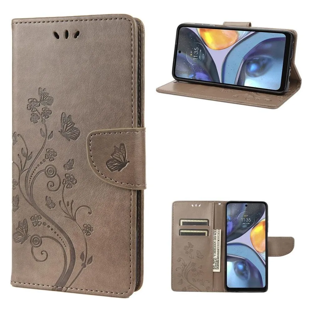König Design Hülle Handy Schutz für Motorola Moto G22 Case Cover Tasche Etui Wallet Bumper (Motorola Moto G22)