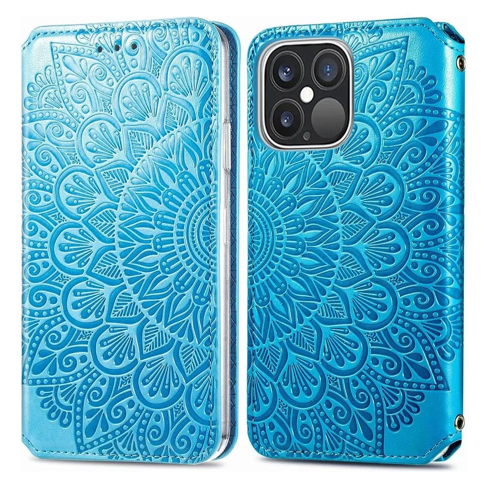 König Design Hülle Handy Schutz für Apple iPhone 13 Pro Max Case Cover Tasche Etuis Blau Neu (Apple iPhone 13 Pro Max)