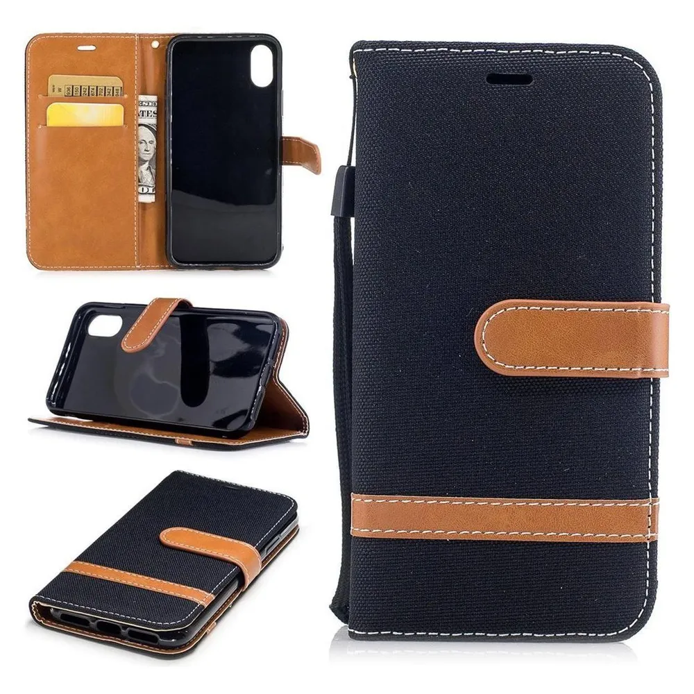 König Design Hülle Handy Schutz für Apple iPhone XS Case Cover Tasche Wallet Etui Handyhülle (Apple iPhone XS)