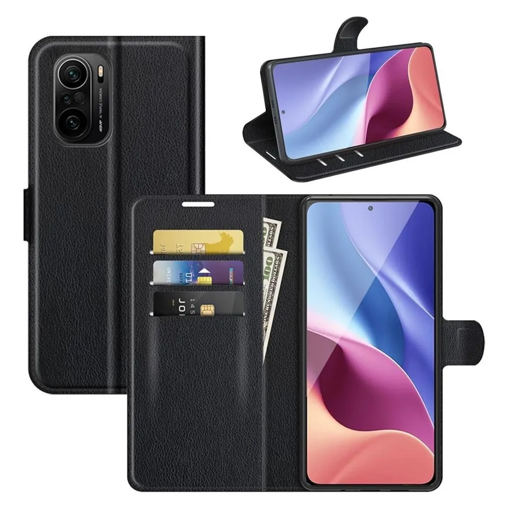 König Design Hülle Handy Schutz für Xiaomi Mi 11i Poco F3 Case Cover Tasche Etuis Schwarz Neu (Xiaomi Mi 11i, Xiaomi Poco F3)