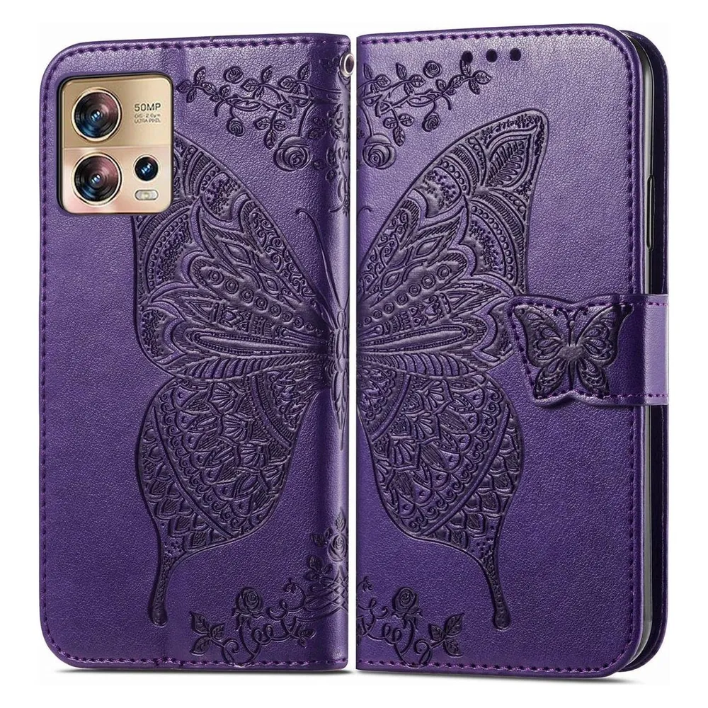 König Design Hülle Handy Schutz für Motorola Edge 30 Fusion Case Cover Tasche Etuis Wallet (Motorola Edge 30 Fusion)