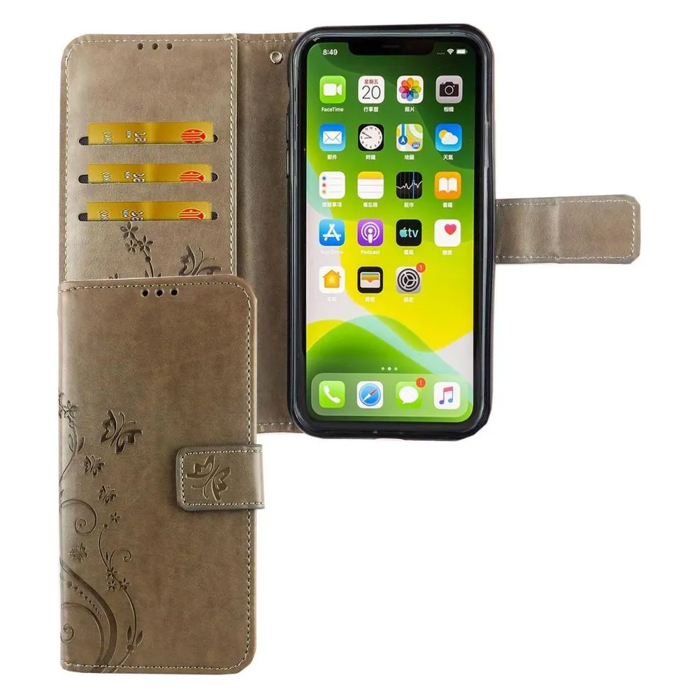 König Design Hülle Handy Schutz für Apple iPhone 11 Case Cover Tasche Wallet Etui Handyhülle (Apple iPhone 11)