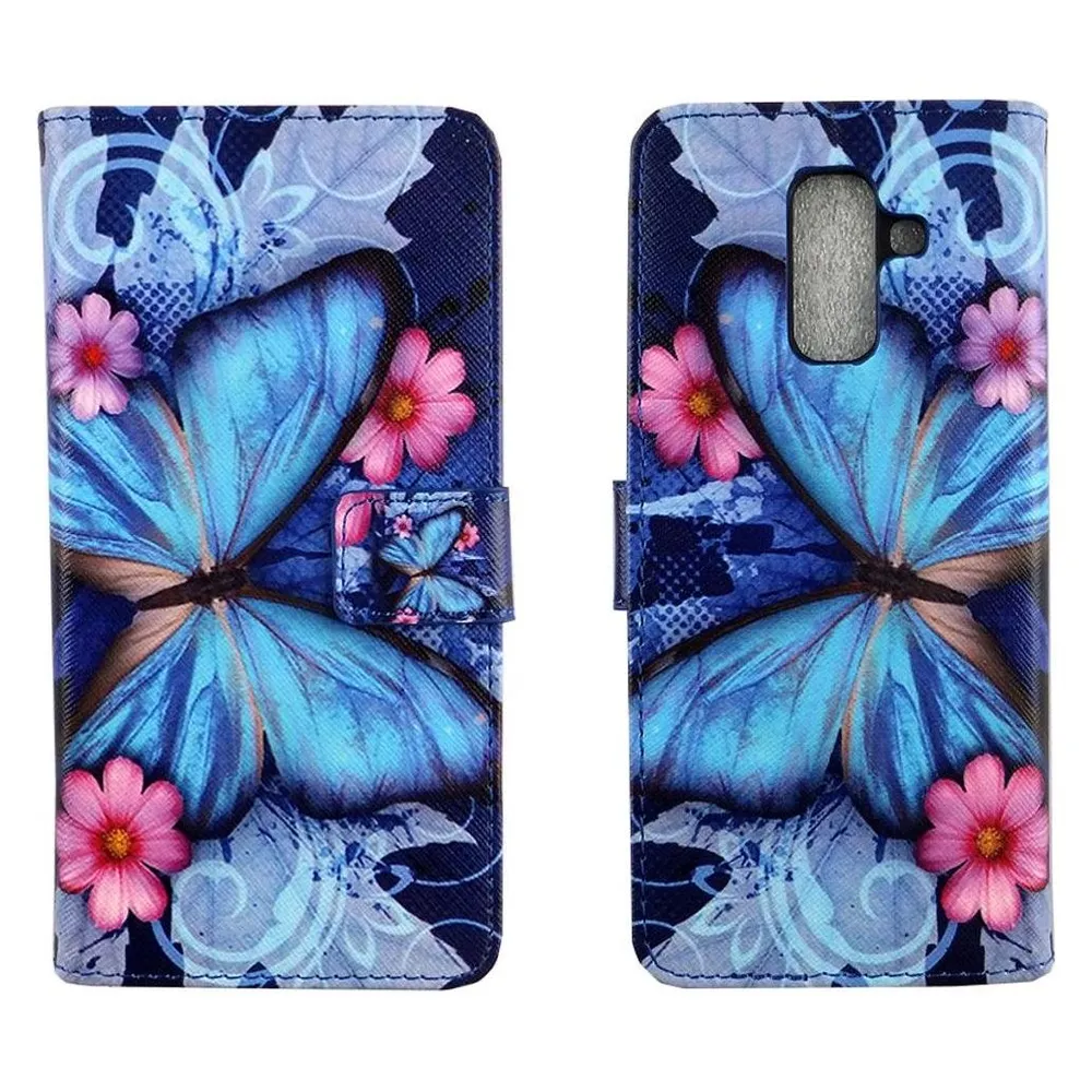 König Design Hülle Handy Schutz für Samsung Galaxy A6 Plus (2018) Case Cover Tasche Wallet (Samsung Galaxy A6 (2018))