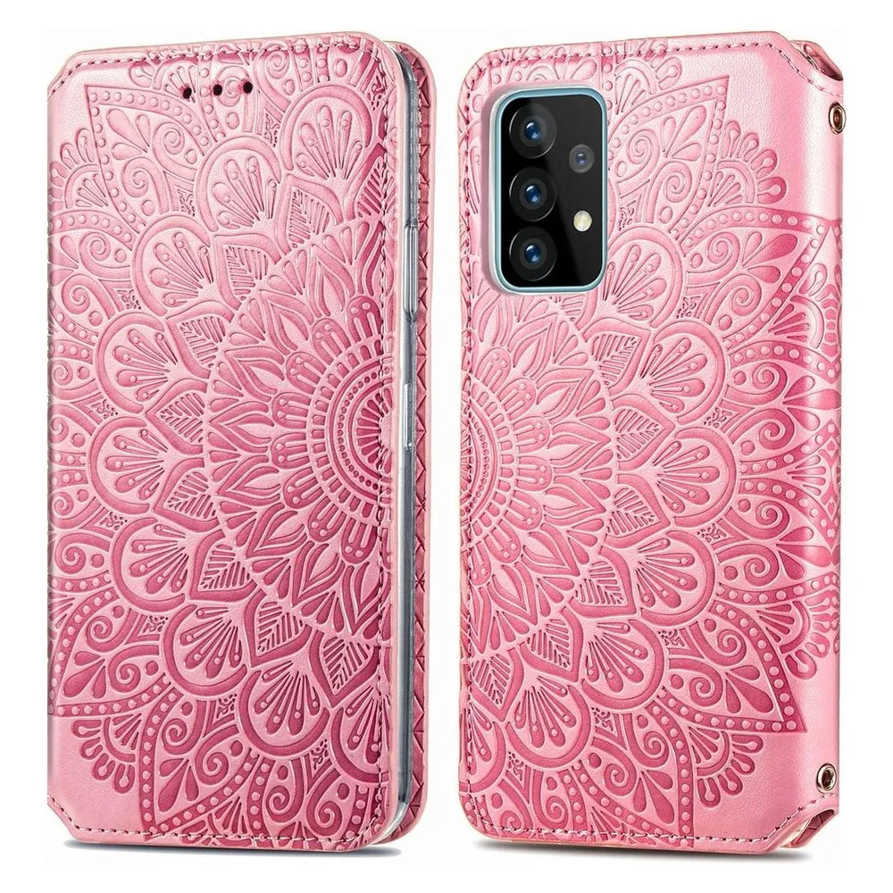König Design Hülle Handy Schutz für Samsung Galaxy A52 4G 5G A52s Case Cover Tasche Rosa Neu (Samsung Galaxy A52, Samsung Galaxy A52s 5G)