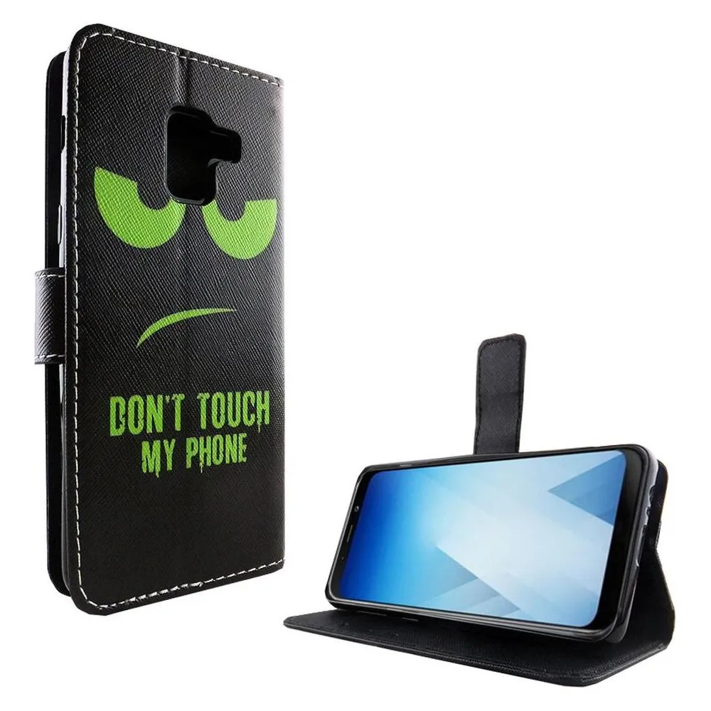 König Design Hülle Handy Schutz für Samsung Galaxy A8 (2018) Case Cover Tasche Wallet Etui (Samsung Galaxy A8 (2018))