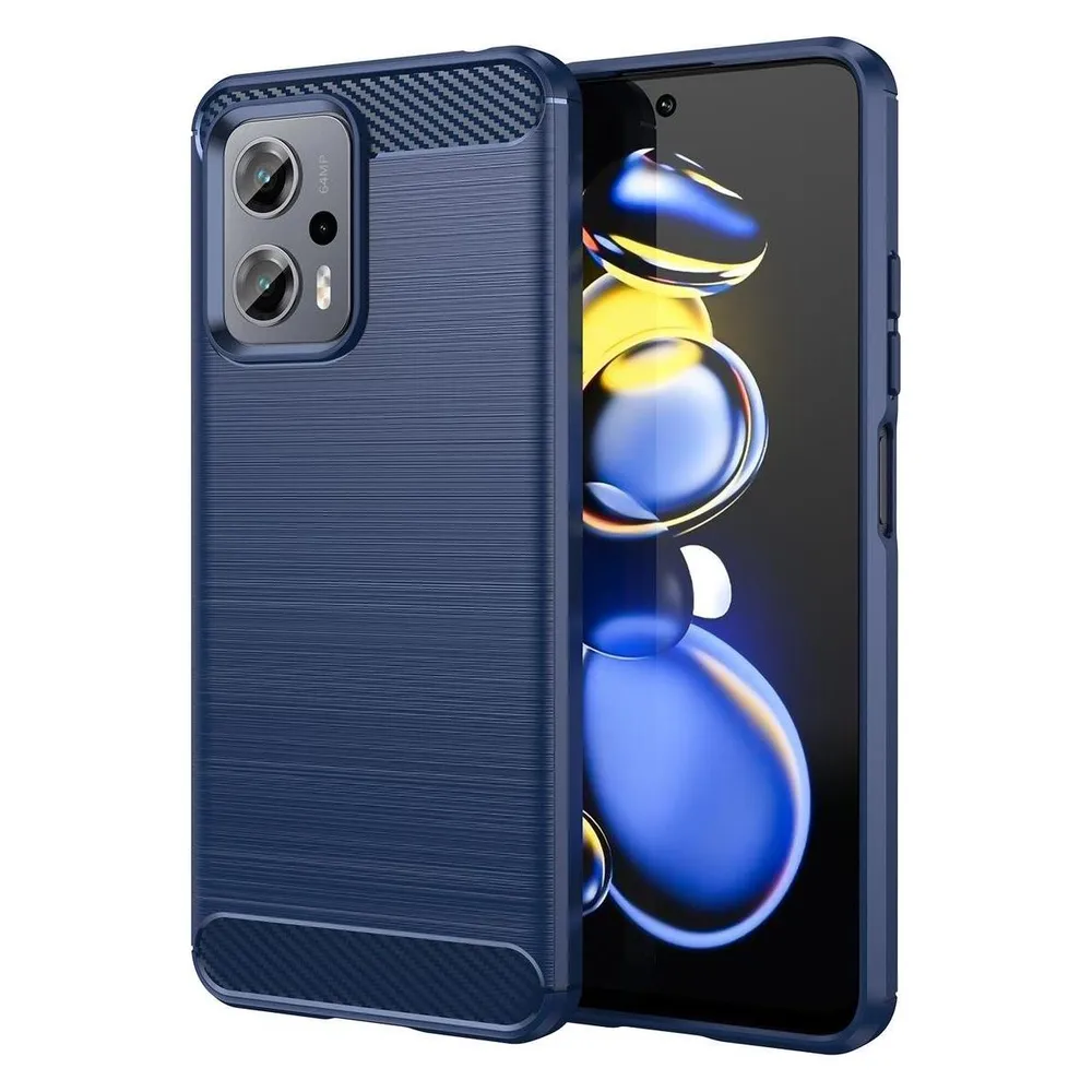 König Design Hülle Handy Schutz für Xiaomi Sony Samsung Case Cover Bumper Carbon Optik Etuis (Xiaomi Redmi Note 11T Pro+ 5G)
