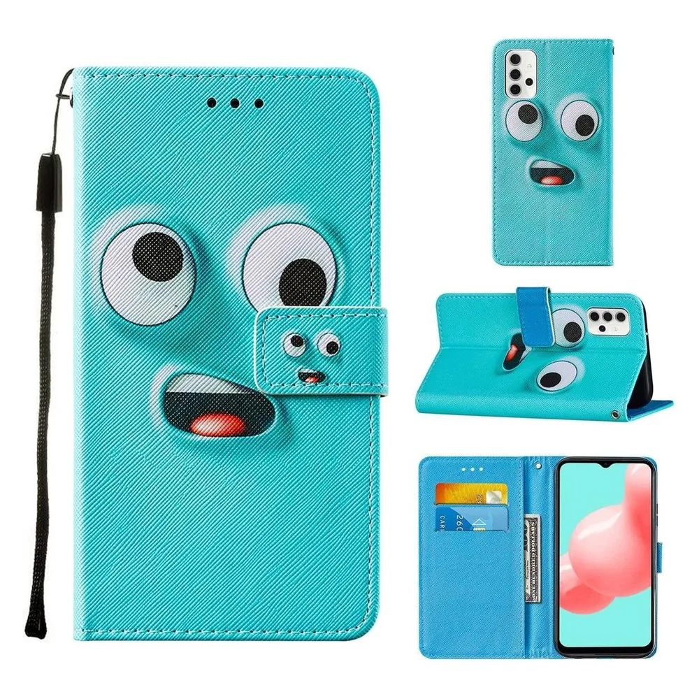 König Design Hülle Handy Schutz für Samsung Galaxy A32 5G Case Cover Tasche Etui Bumper Blau (Samsung Galaxy A32 5G)