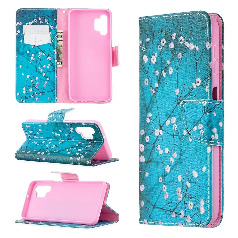 König Design Hülle Handy Schutz für Samsung Galaxy A32 5G Case Cover Tasche Etui Bumper Blau (Samsung Galaxy A32 5G)