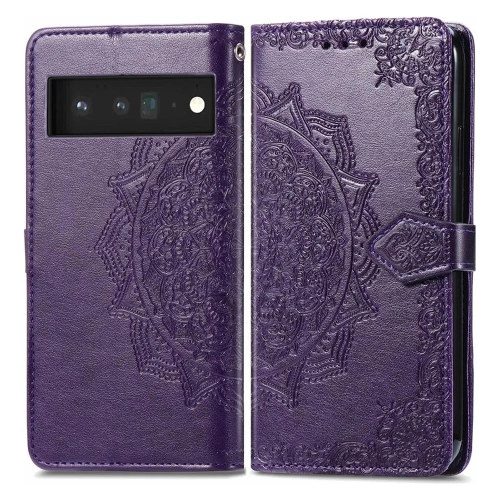 König Design Hülle Handy Schutz für Google Pixel 6 Case Flip Cover Tasche Etuis Bumper Neu (Google Pixel 6)