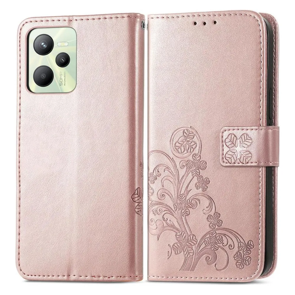 König Design Hülle Handy Schutz für Realme C35 Case Cover Bumper Wallet Kartenfach Etuis Neu (Realme C35)