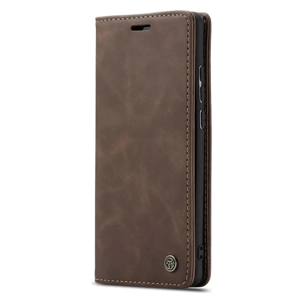 König Design Hülle Handy Schutz für Huawei P30 Case Flip Cover Tasche Etuis Bumper Braun Neu (Huawei P30)