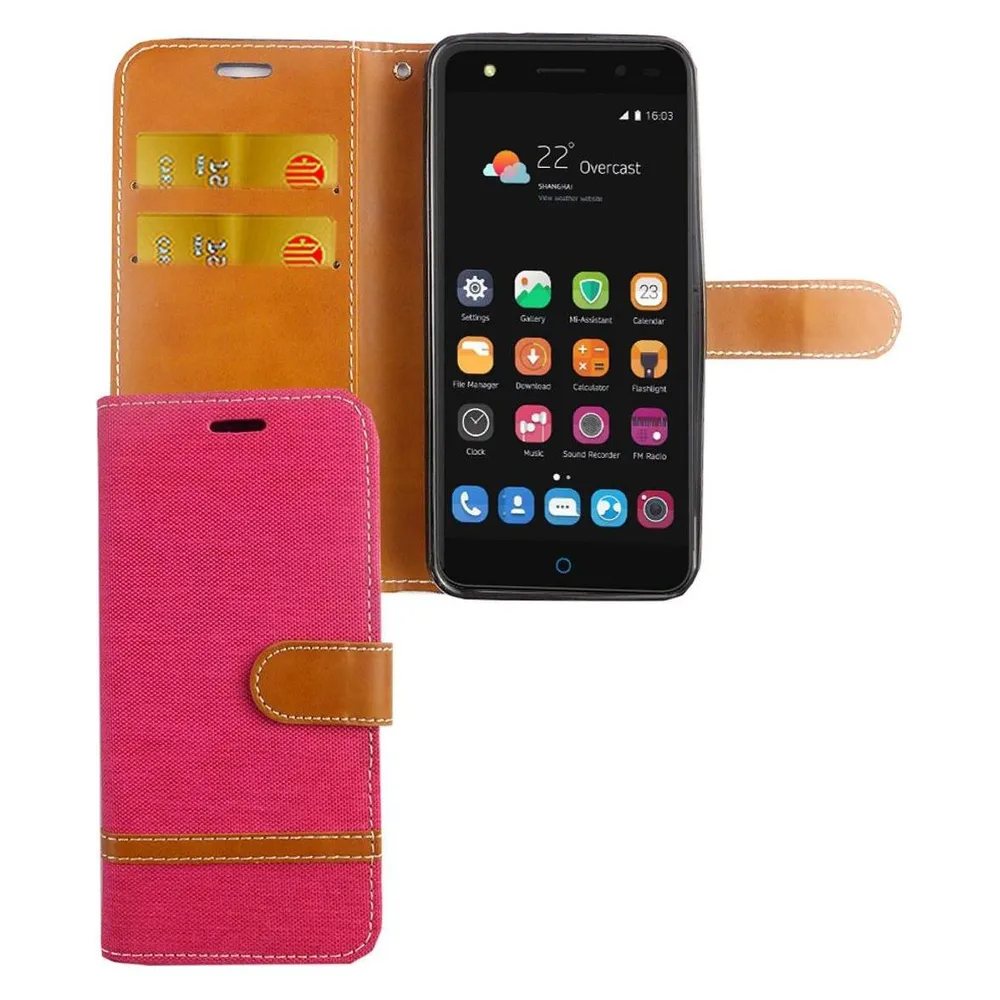 König Design Hülle Handy Schutz für ZTE Blade V7 Lite Case Cover Tasche Wallet Etui Bumper (ZTE Blade V7 Lite)