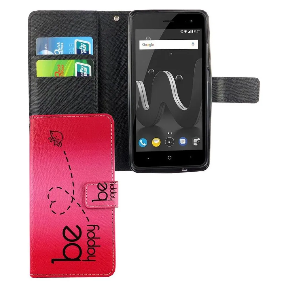 König Design Hülle Handy Schutz für Wiko Jerry 2 Case Cover Tasche Wallet Etui Handyhülle Neu (Wiko Jerry 2)
