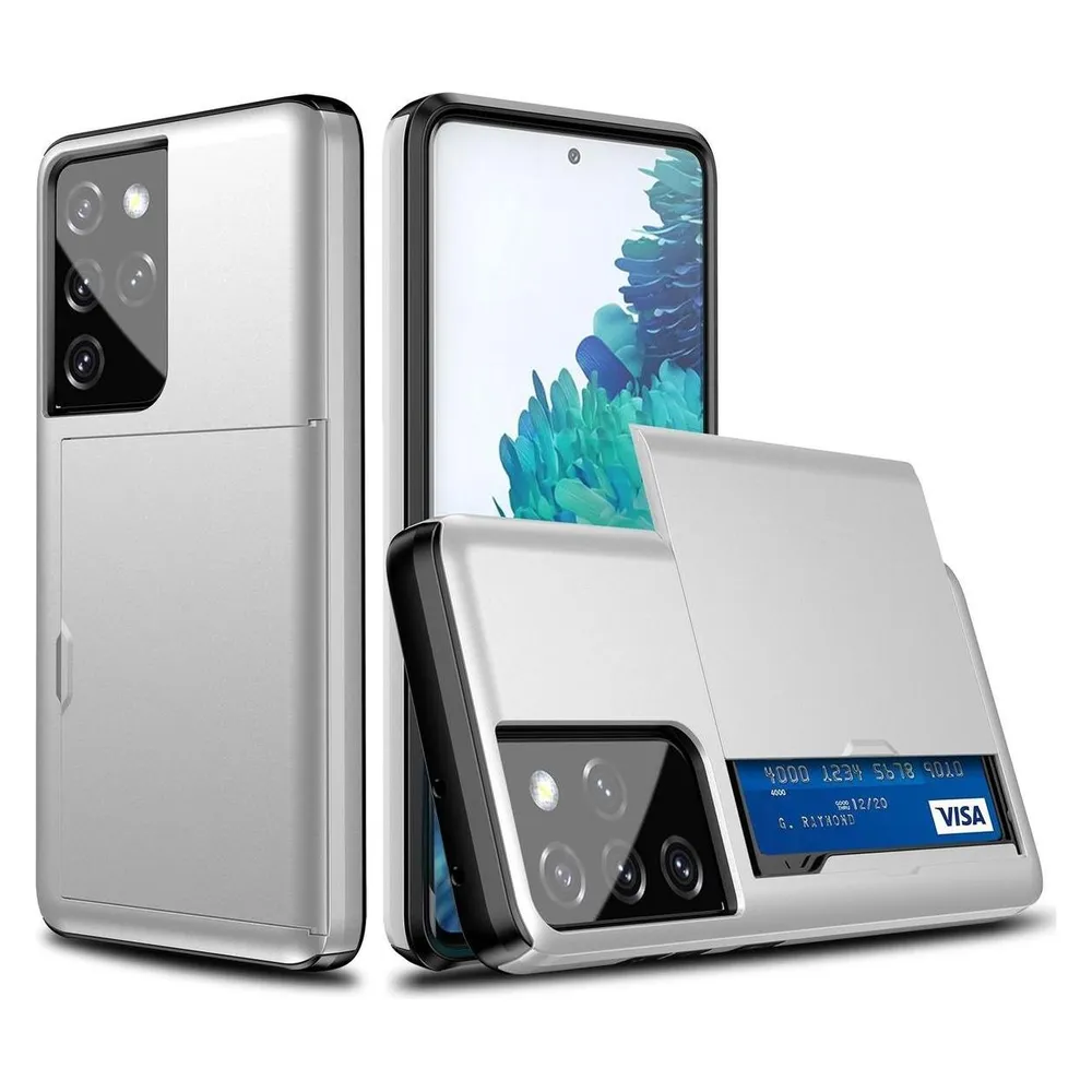König Design Hülle Handy Schutz für Samsung Galaxy S21 Ultra Case Cover Tasche Etuis Weiss Neu (Samsung Galaxy S21 Ultra)