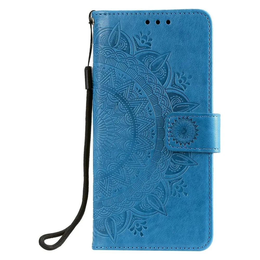 König Design Hülle Handy Schutz für Xiaomi Mi 11 Lite Case Flip Cover Tasche Etui Bumper Blau (Xiaomi Mi 11 Lite)