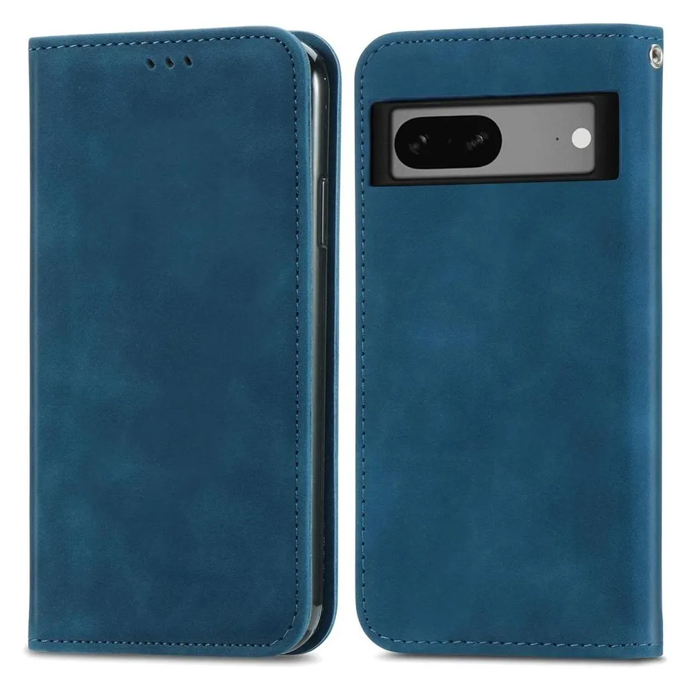 König Design Hülle Handy Schutz für Google Pixel 7A Case Cover Klapp Tasche Wallet Etuis Neu (Google Pixel 7a)