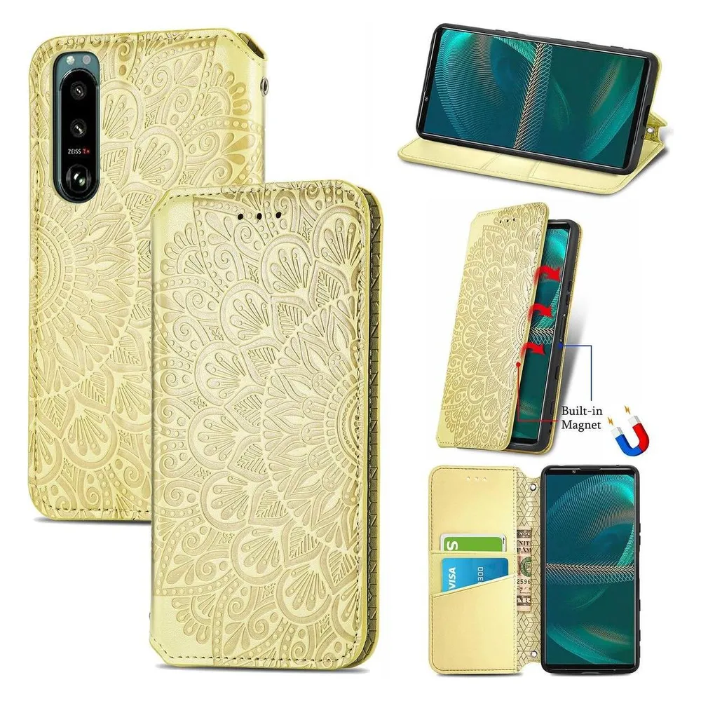 König Design Hülle Handy Schutz für Sony Xperia 5 III Case Flip Cover Tasche Etuis Bumper (Sony Xperia 5 III)