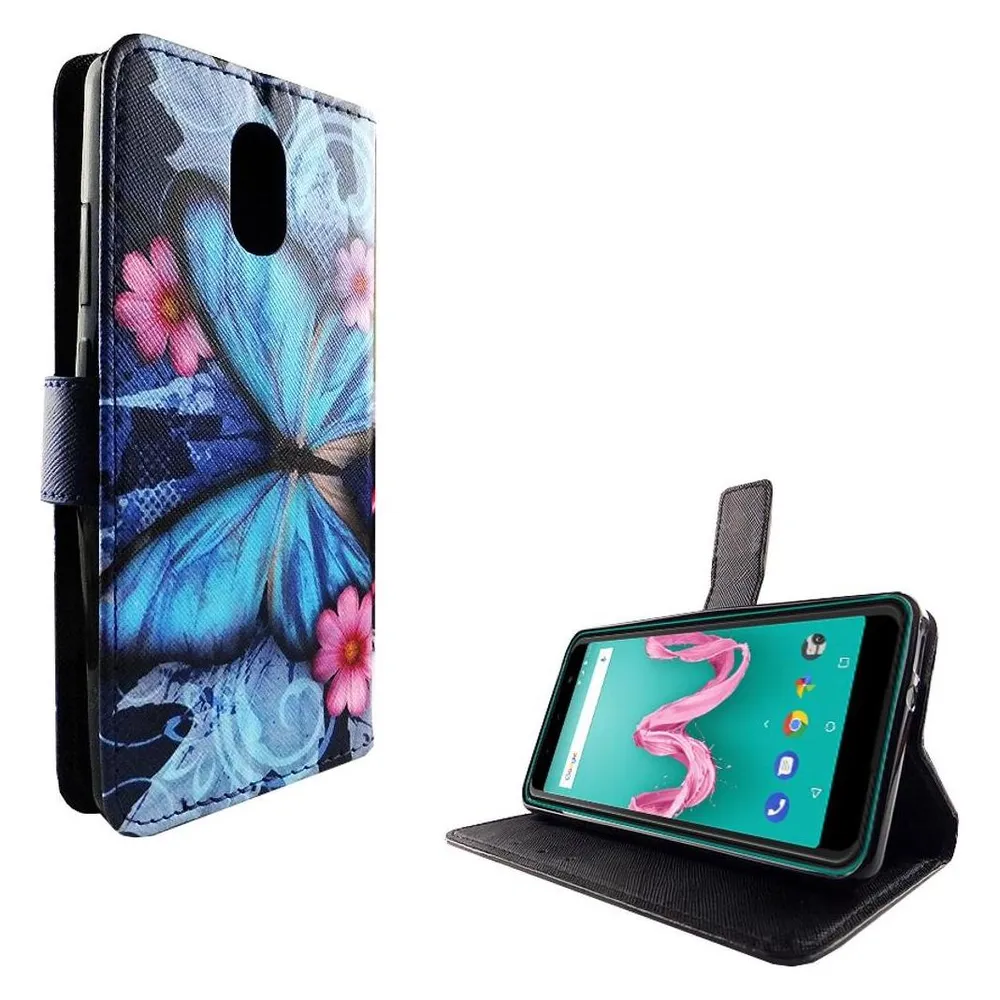 König Design Hülle Handy Schutz für Wiko Lenny 5 Case Cover Tasche Wallet Etui Handyhülle Neu (Wiko Lenny 5)