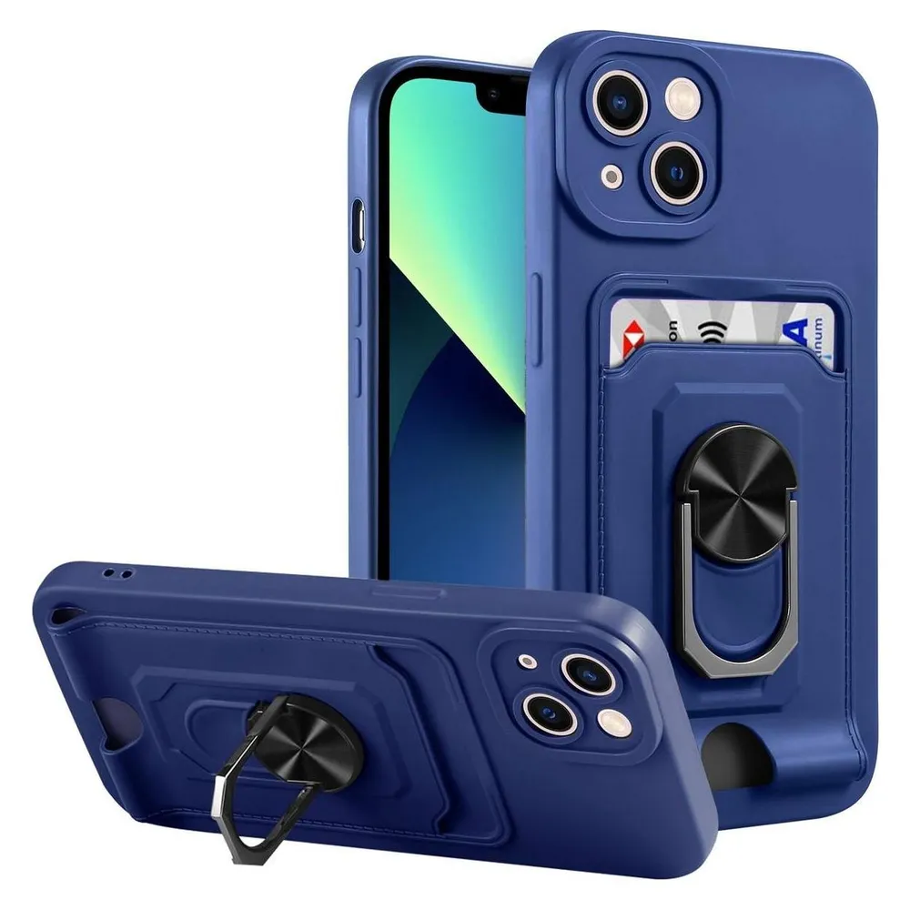 König Design Hülle Handy Schutz für Apple iPhone 14 Serie Case Cover Tasche Etuis Kartenfach (Apple iPhone 14 Plus)