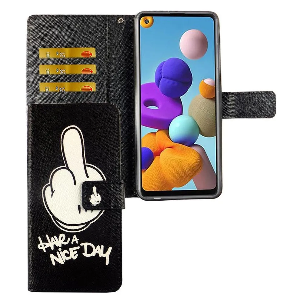 König Design Hülle Handy Schutz für Samsung Galaxy A21s Case Cover Tasche Wallet Etui Bumper (Samsung Galaxy A21s)
