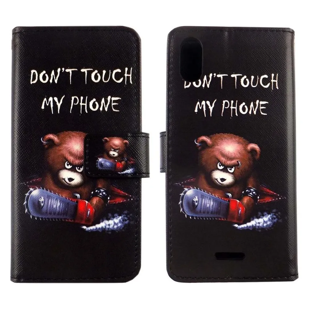 König Design Hülle Handy Schutz für Wiko Y60 Case Cover Tasche Wallet Etui Handyhülle Bumper (Wiko Y60)