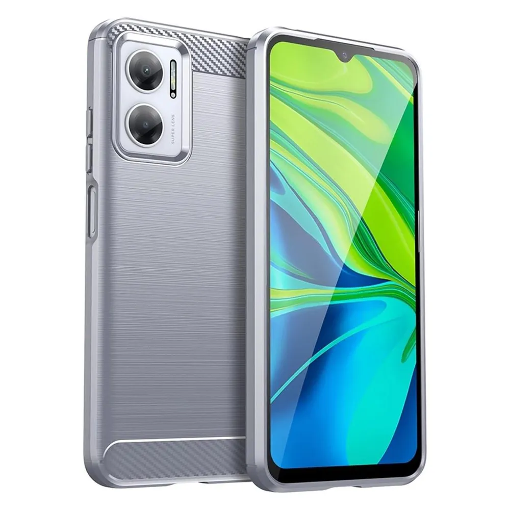 König Design Hülle Handy Schutz für Xiaomi Sony Samsung Case Cover Bumper Carbon Optik Etuis (Xiaomi Redmi 10 5G)