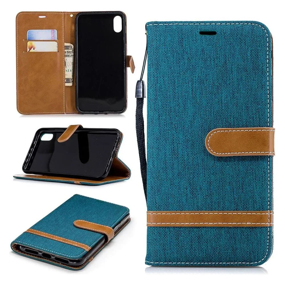 König Design Hülle Handy Schutz für Apple iPhone XS Max Case Cover Tasche Wallet Etui Bumper (Apple iPhone XS Max)