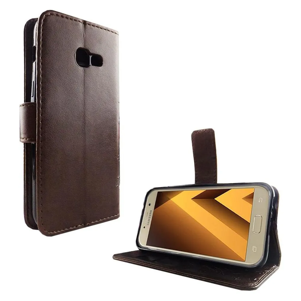 König Design Hülle Handy Schutz für Samsung Galaxy A3 (2017) Case Cover Tasche Wallet Etui (Samsung Galaxy A3 (2017))