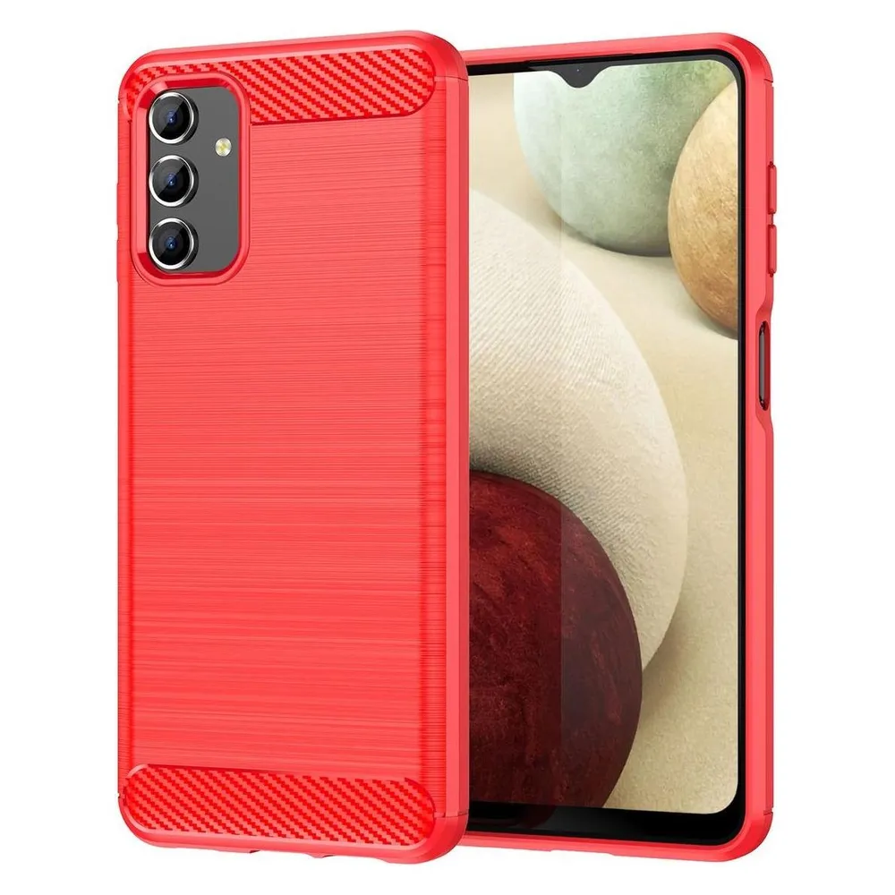 König Design Hülle Handy Schutz für Xiaomi Sony Samsung Case Cover Bumper Carbon Optik Etuis (Samsung Galaxy A04S)