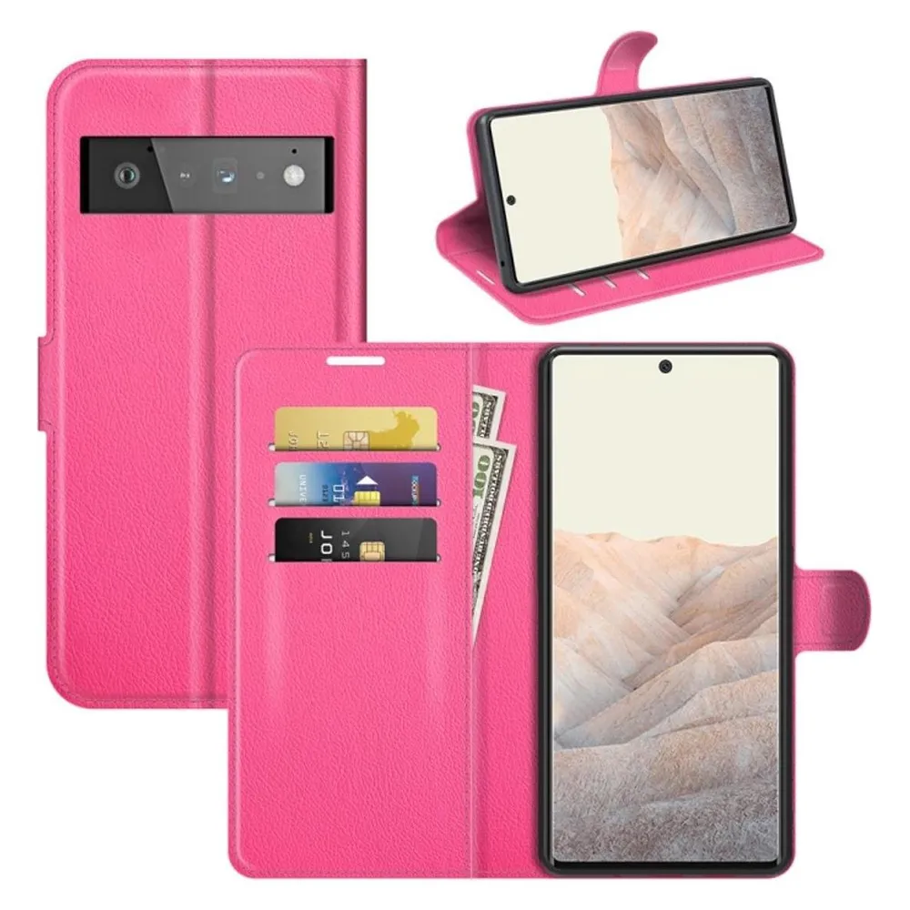 König Design Hülle Handy Schutz für Google Pixel 6 Pro Case Flip Cover Tasche Etuis Bumper (Google Pixel 6 Pro)