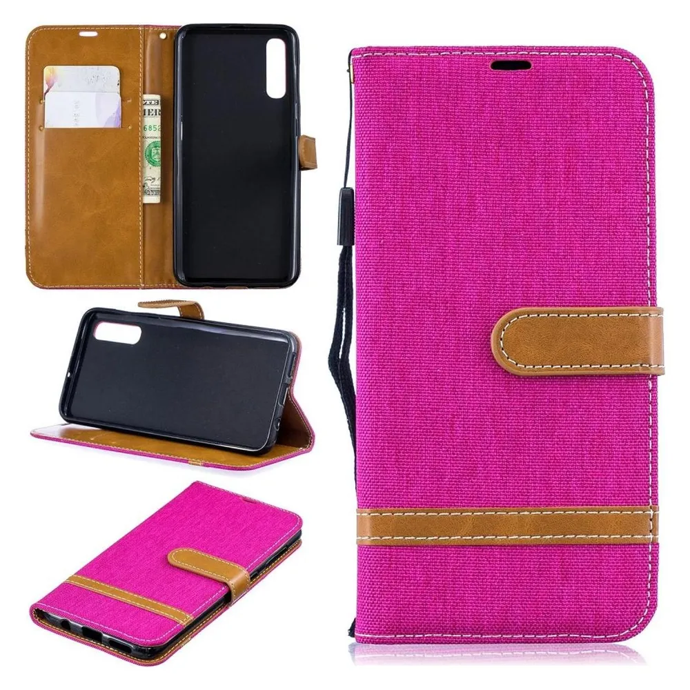 König Design Hülle Handy Schutz für Samsung Galaxy A50 Case Cover Tasche Wallet Etui Bumper (Samsung Galaxy A50)