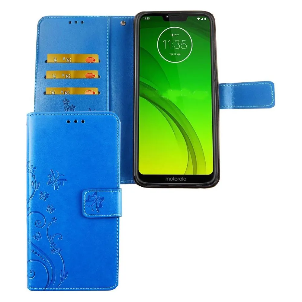 König Design Hülle Handy Schutz für Motorola Moto G7 Case Cover Tasche Wallet Etui Haynhülle (Motorola Moto G7)